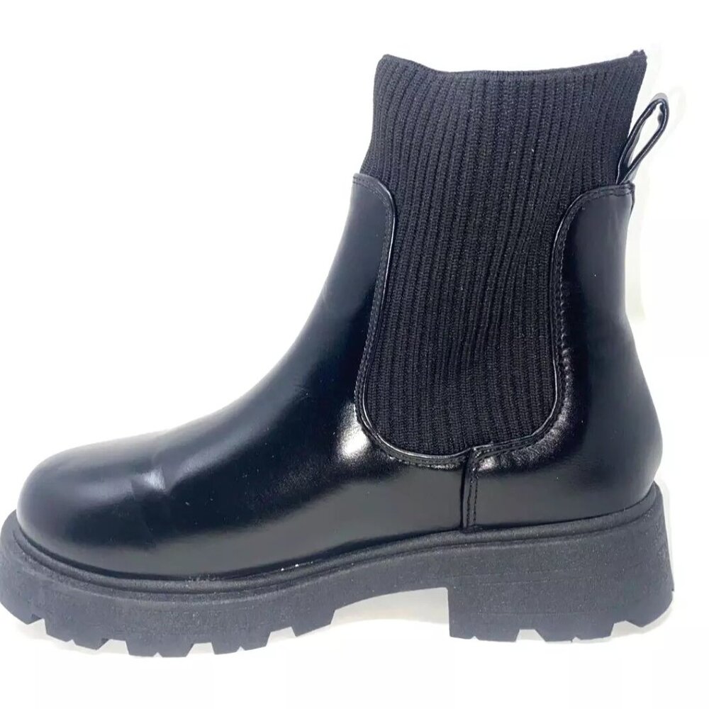 Black Women's Chelsea Platform Boot - Unbranded